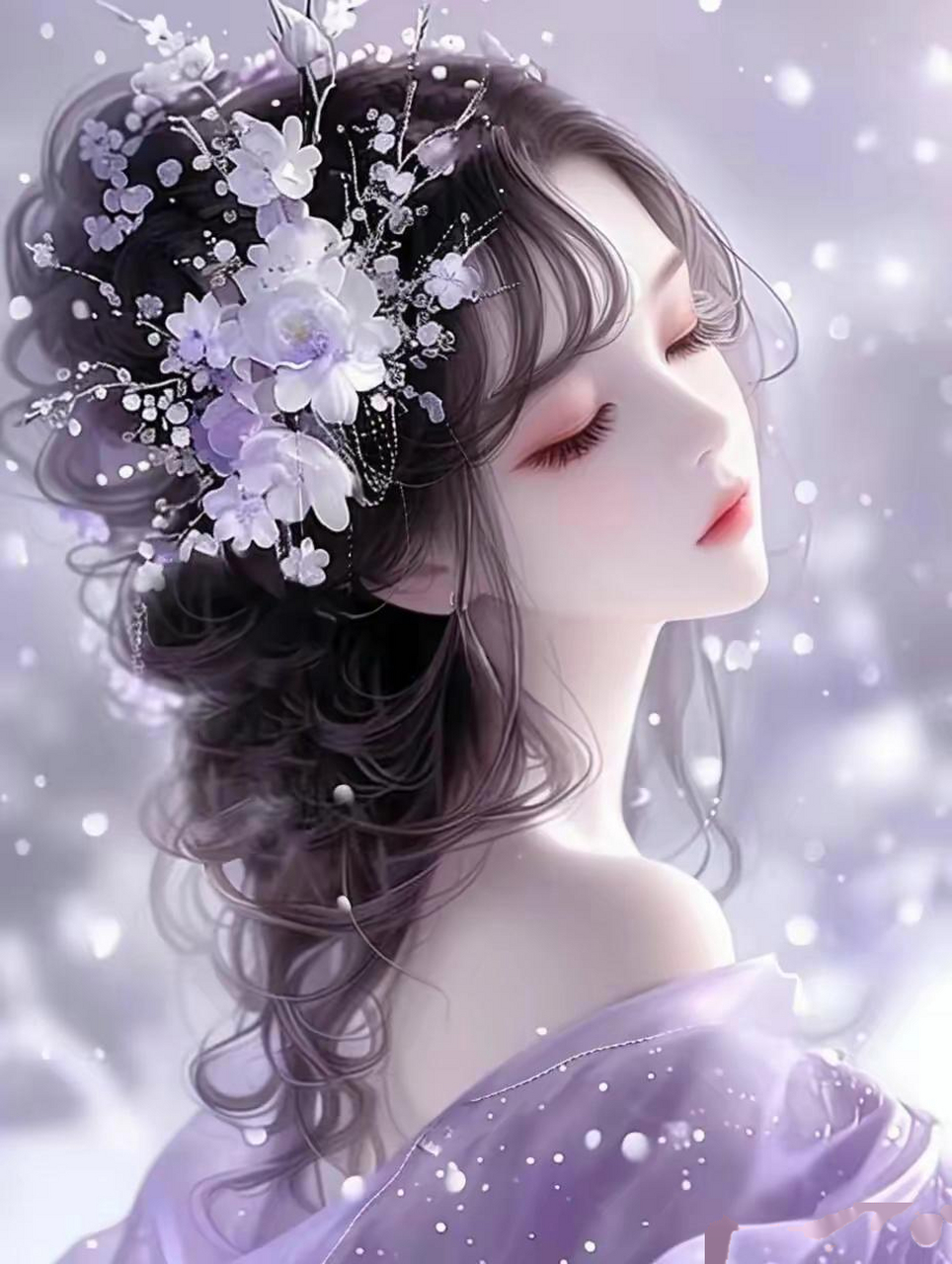 绝美紫调古风女神头像大放送!梦幻公主风,美得你心醉!