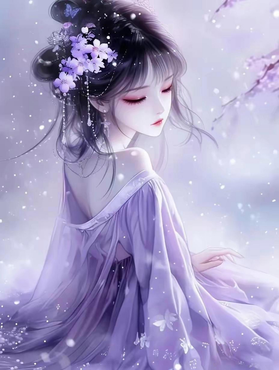 绝美紫调古风女神头像大放送!梦幻公主风,美得你心醉!