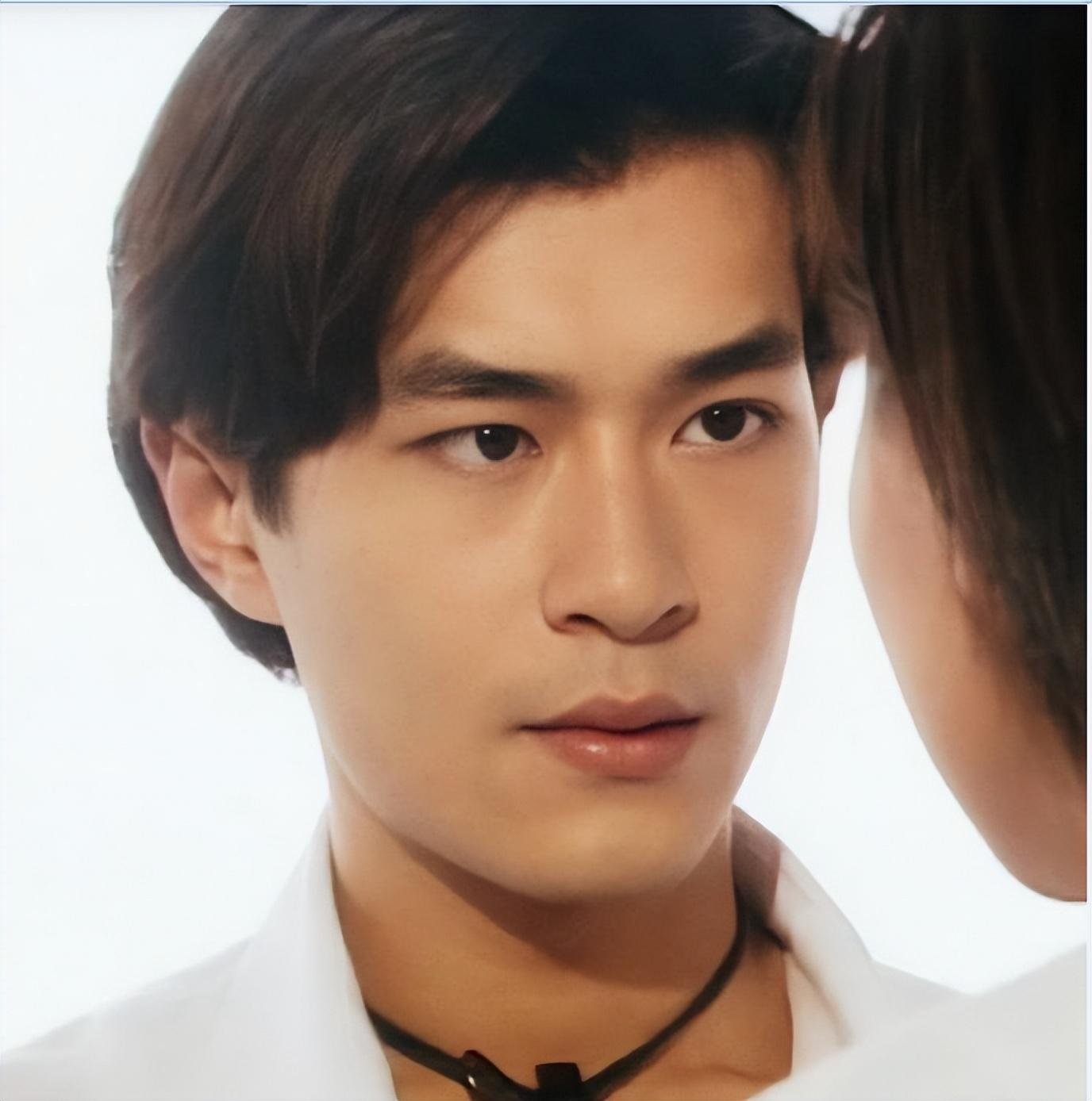 古天乐年轻时的颜值绝对是毋庸置疑的,那时的他还没有如今的"巧克力