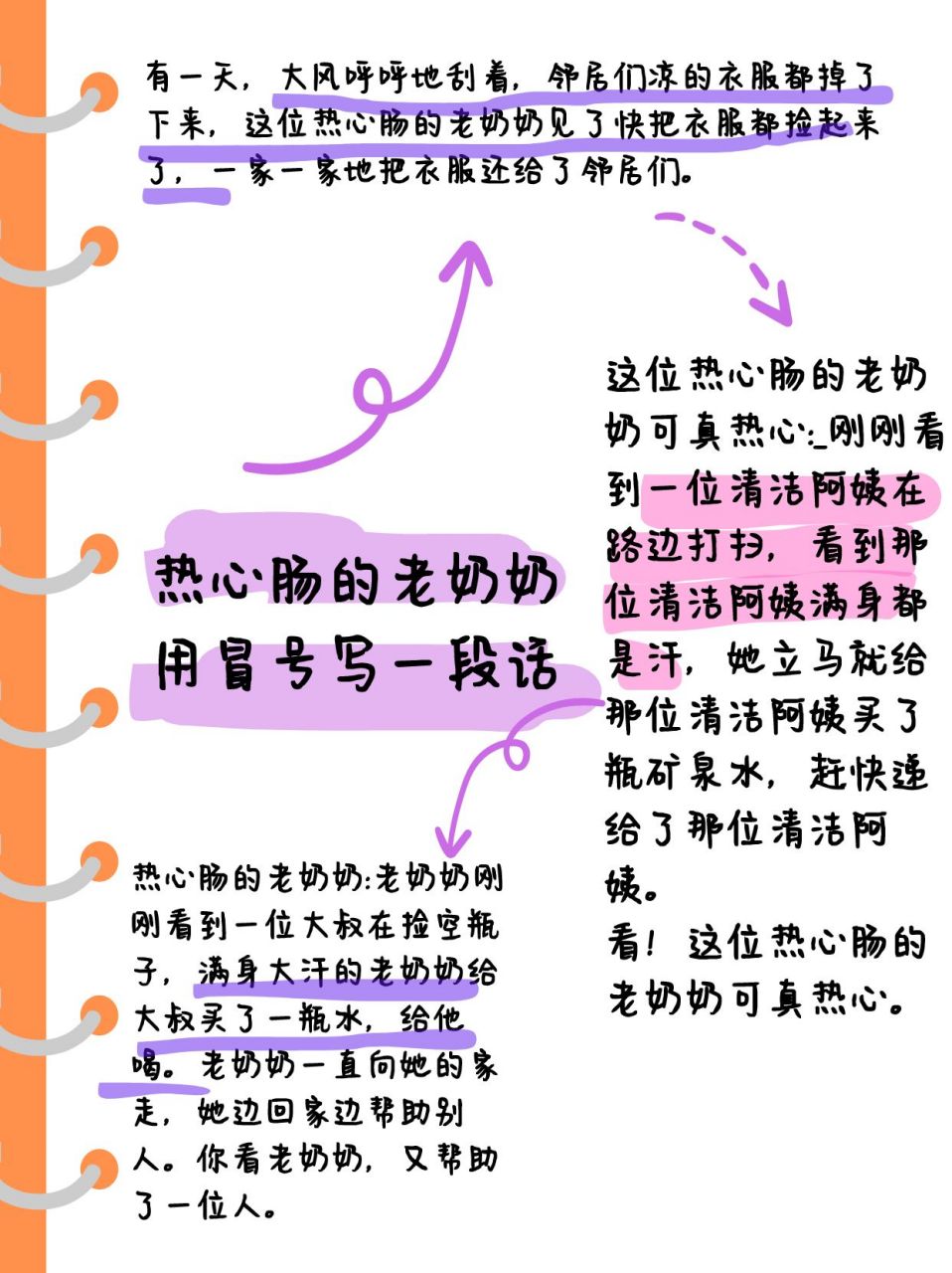 就像那位我们小区的热心肠老奶奶,每次看到她