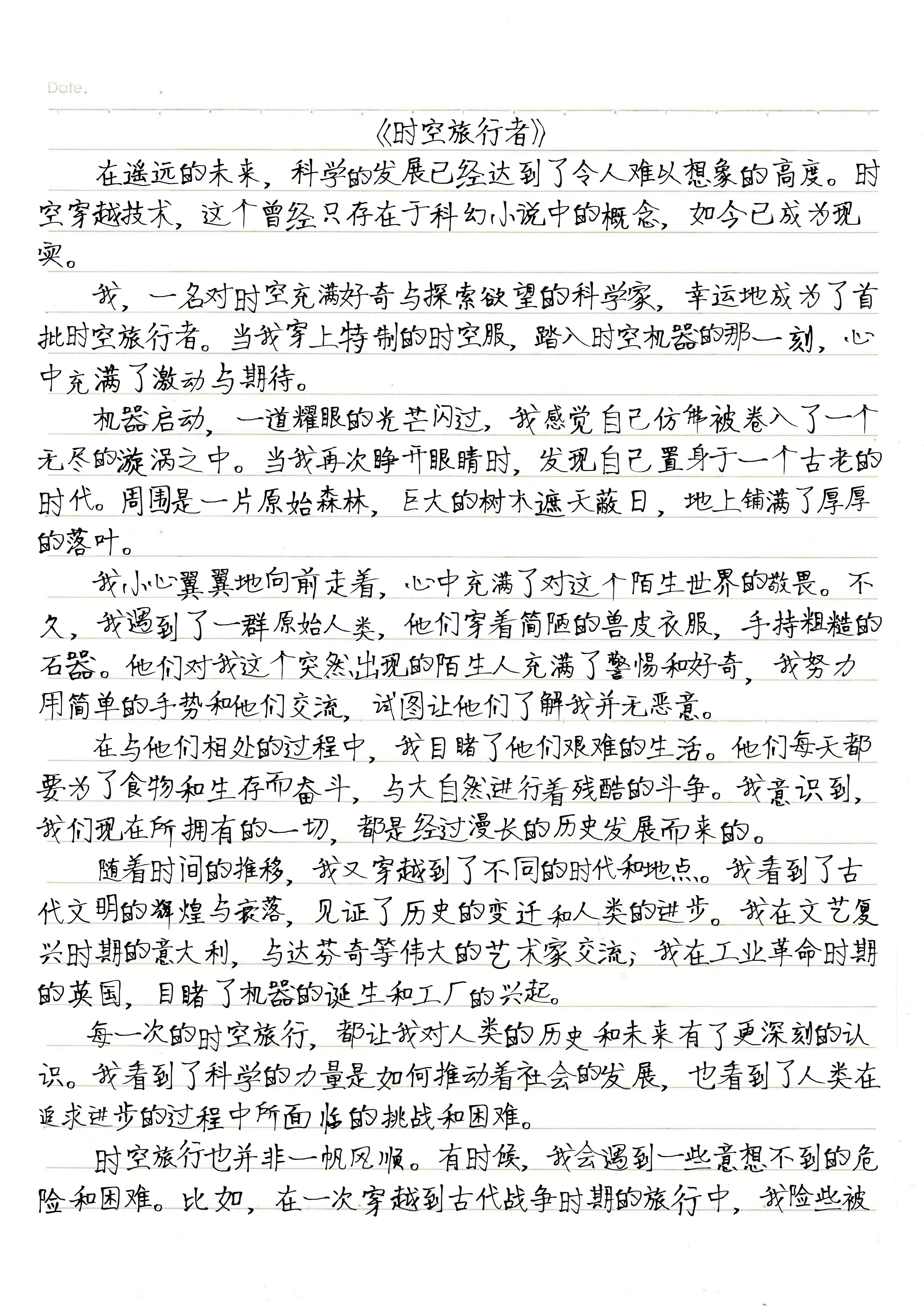 六年级作文插上科学的翅膀飞