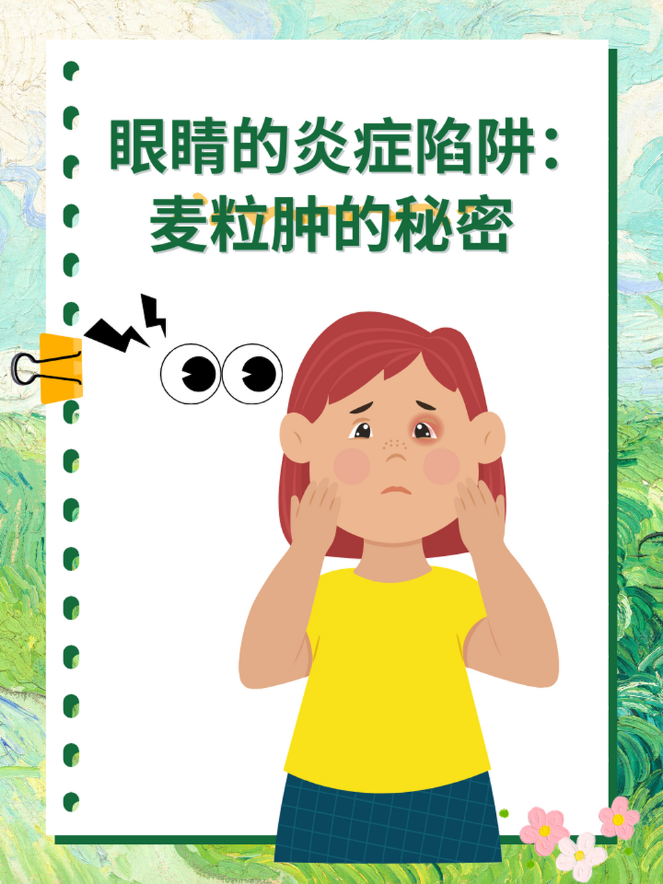 👉眼睛的炎症陷阱:麦粒肿的秘密 ⭕眼睛麦粒肿是一种常见的眼部