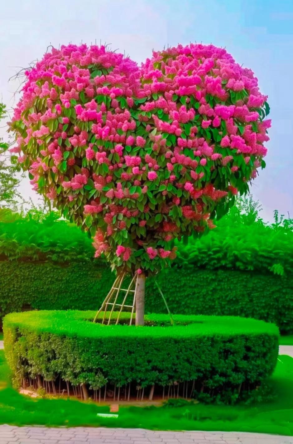 图片爱心大树图片爱心造型树爱心树头像爱心树背景图片心形树爱心玉树