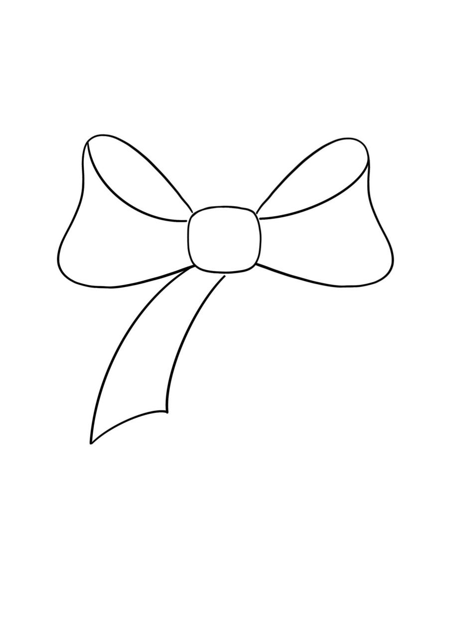 给大家分享一个超简单又超好看的简笔画教程——蝴蝶结  你们知道吗