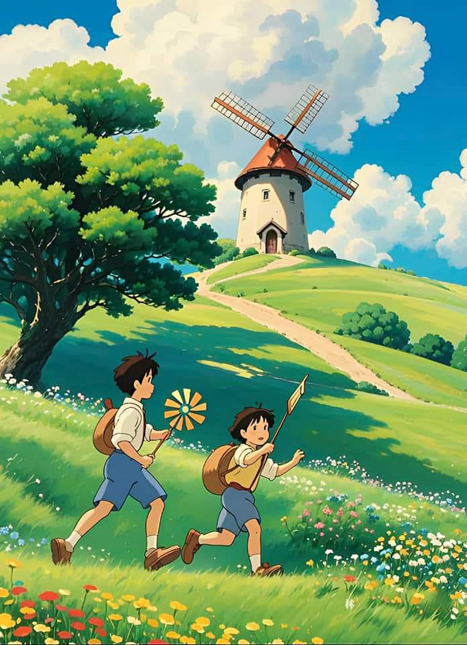 那时的我们,无忧无虑地在田野间奔跑嬉戏,尽情享受着童年的欢乐