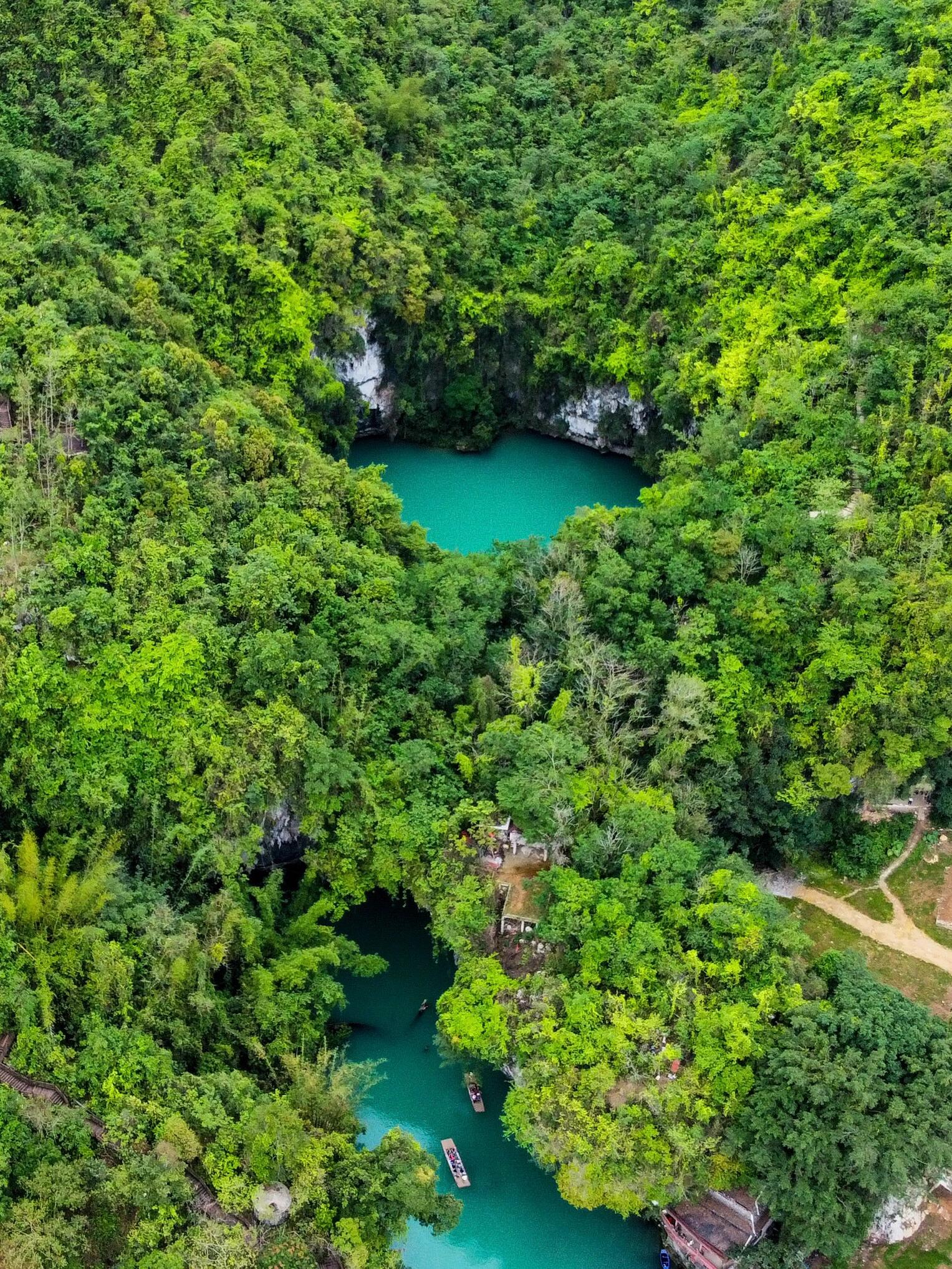 神秘的广西三门海,山中有海,海上有门,绝美天窗等你来探