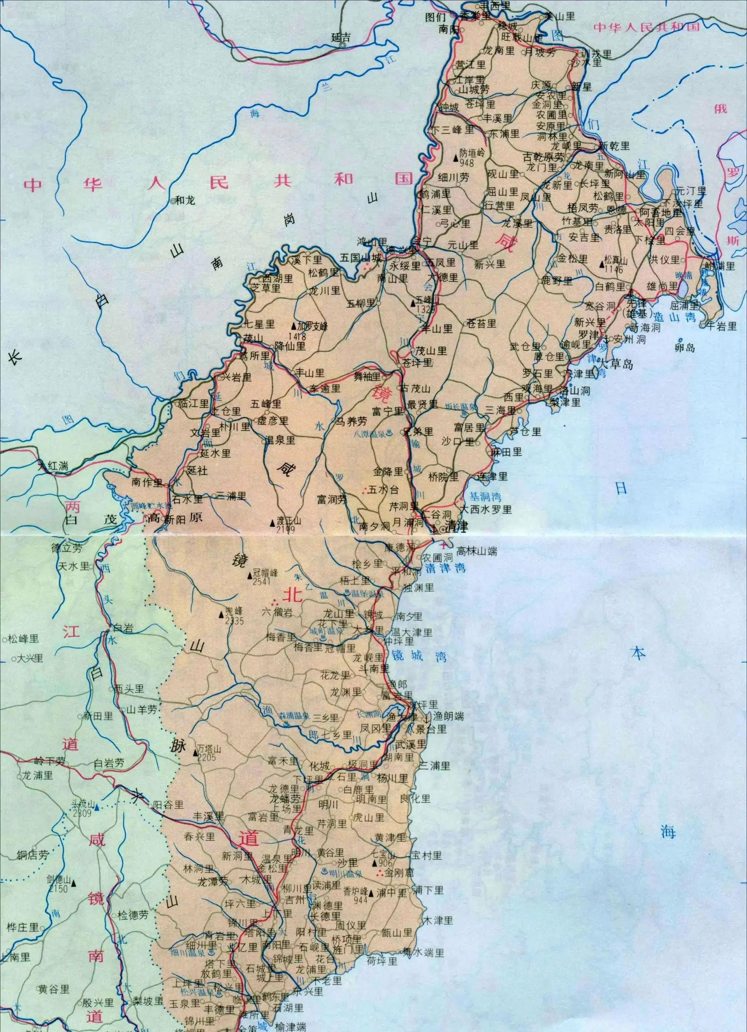 朝鲜东海岸的七宝山