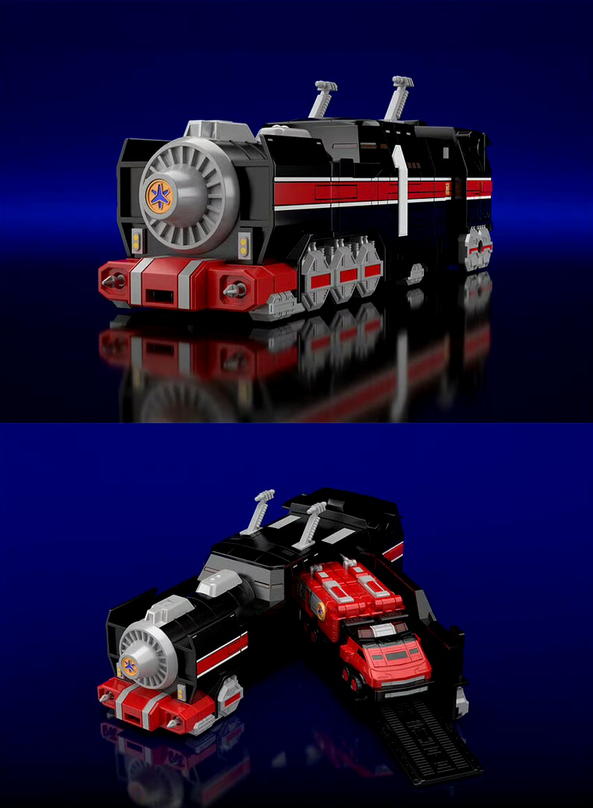 模型欣赏:万代 食玩 smp 救急战队gogov 列车霸王,由救急战队的列车