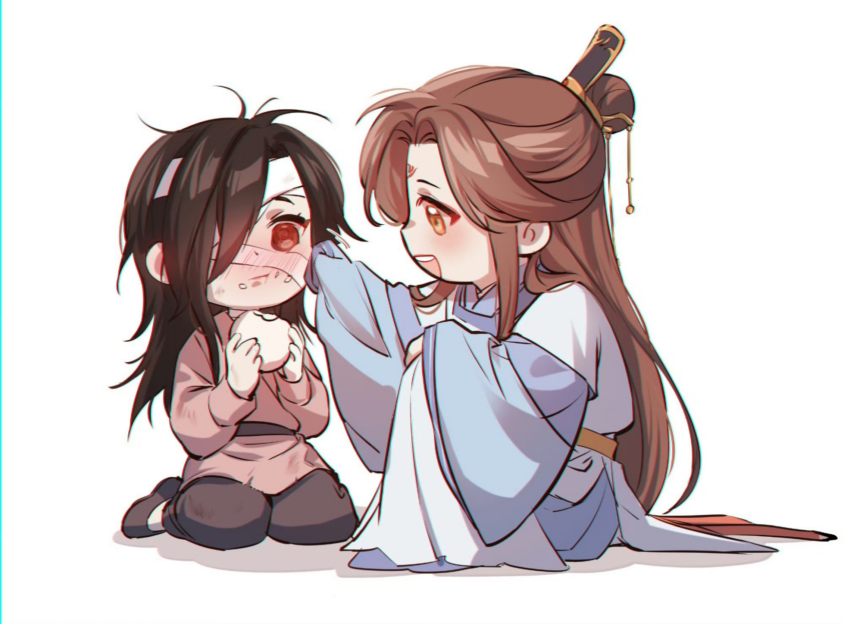天官赐福# 小殿下和红红儿的相处日常,好温馨呀[开心]