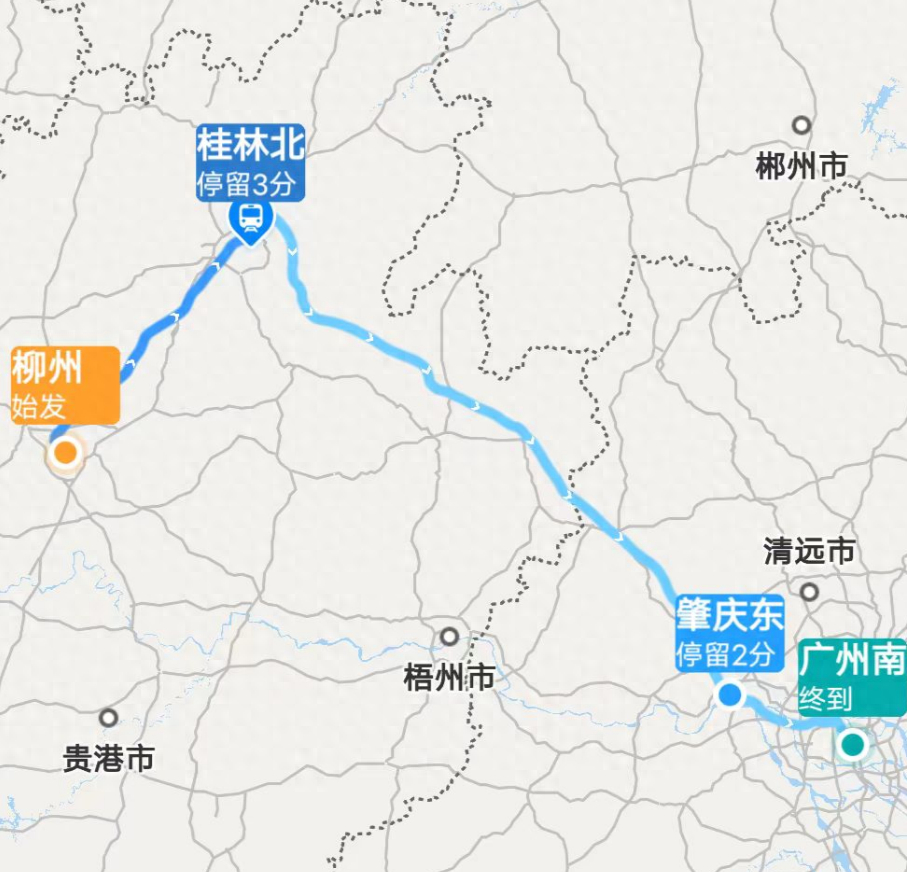 柳州高铁线路图图片