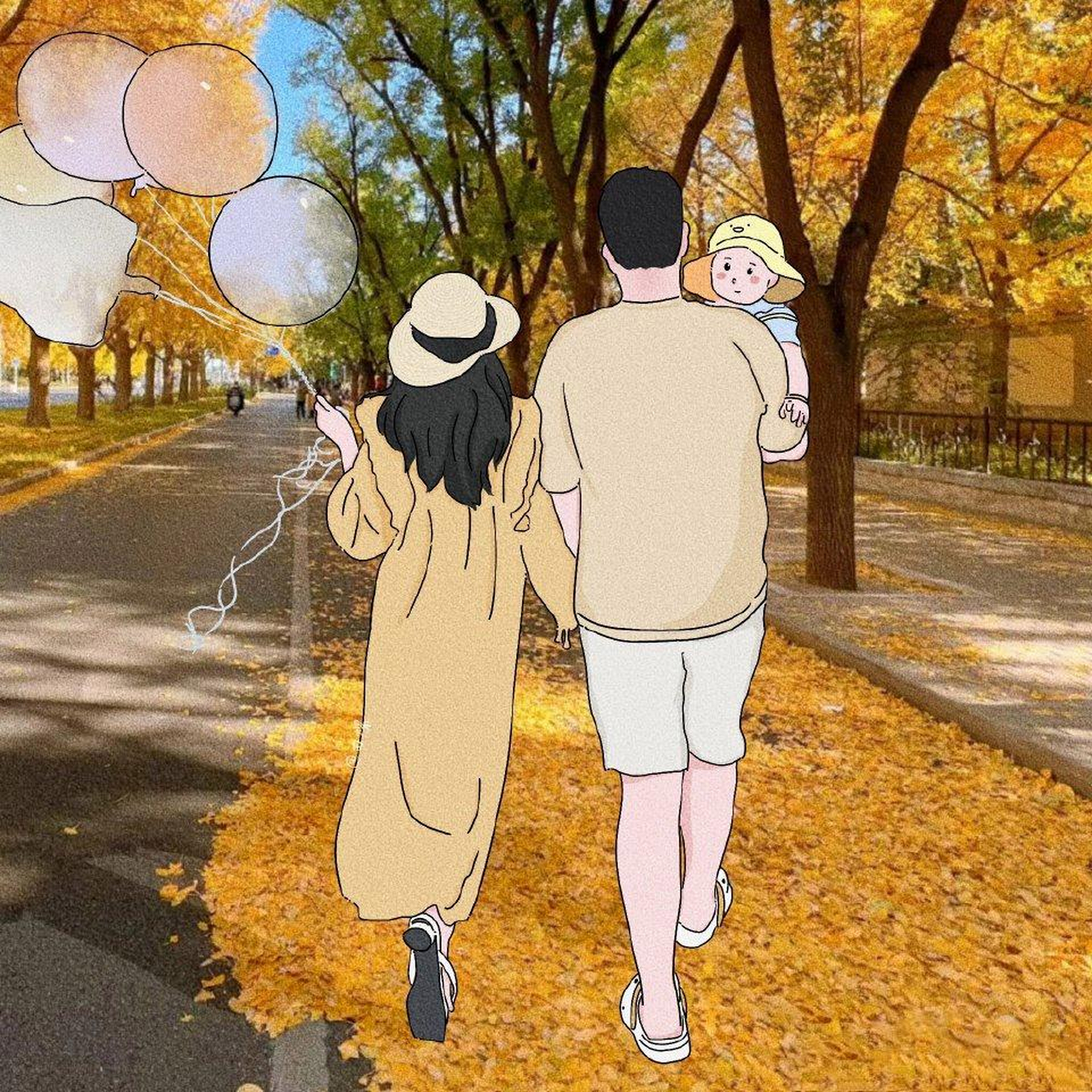 胡歌与老婆去超市