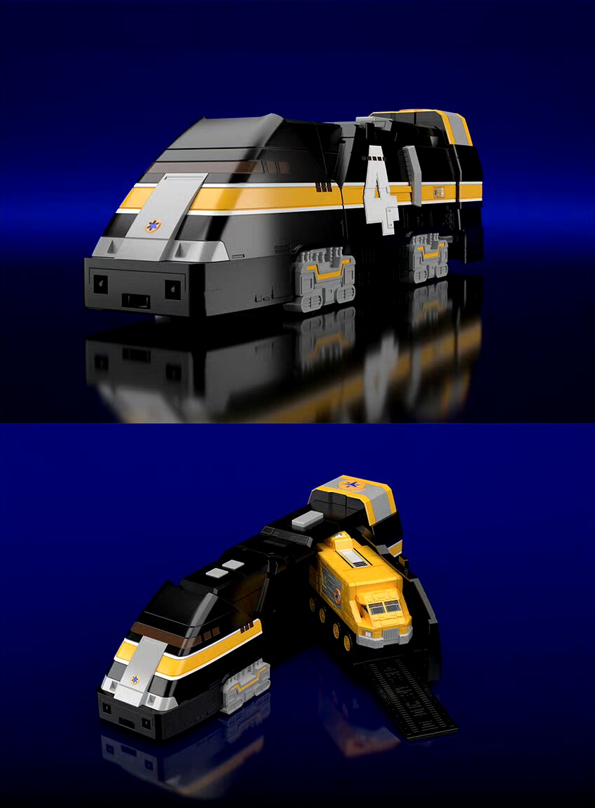 模型欣赏:万代 食玩 smp 救急战队gogov 列车霸王,由救急战队的列车