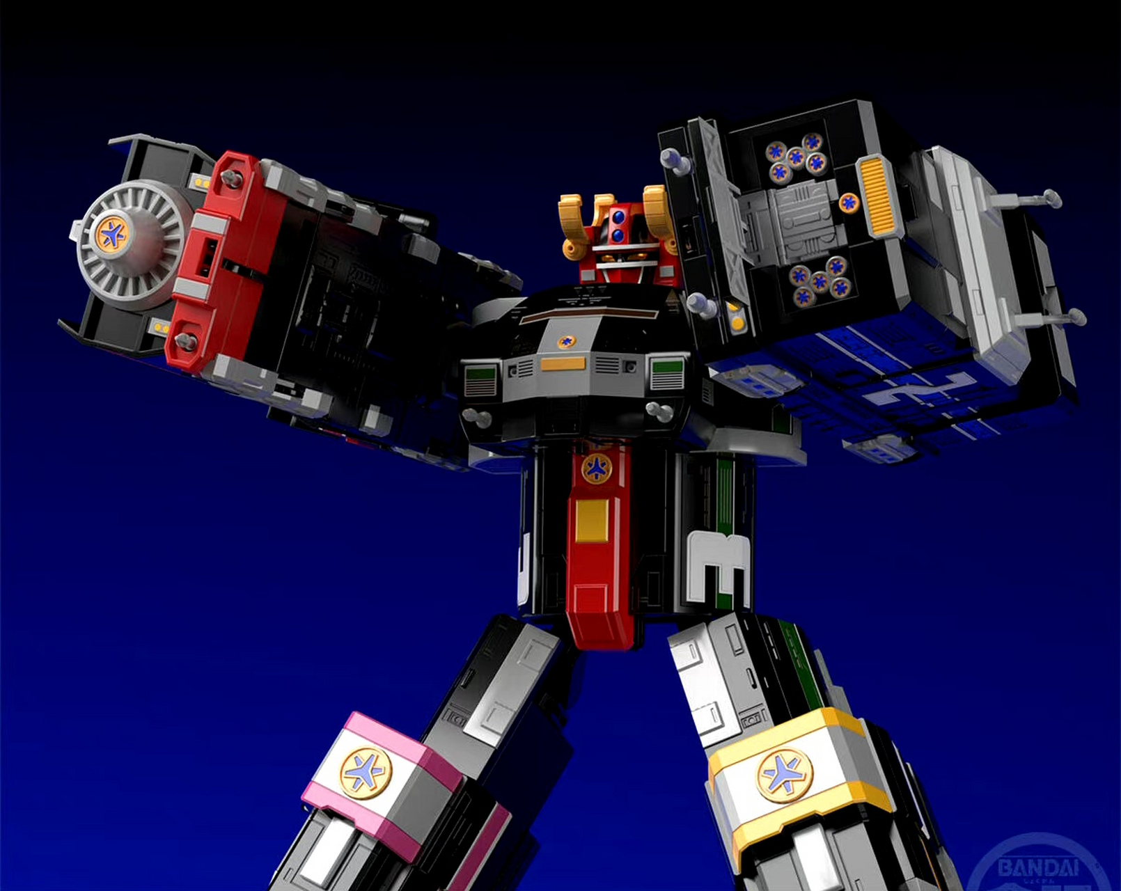 模型欣赏:万代 食玩 smp 救急战队gogov 列车霸王,由救急战队的列车