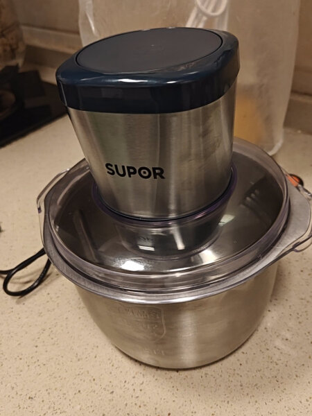 苏泊尔绞肉机怎么样?采用梅花接口,噪音低震动小,全透可视设计