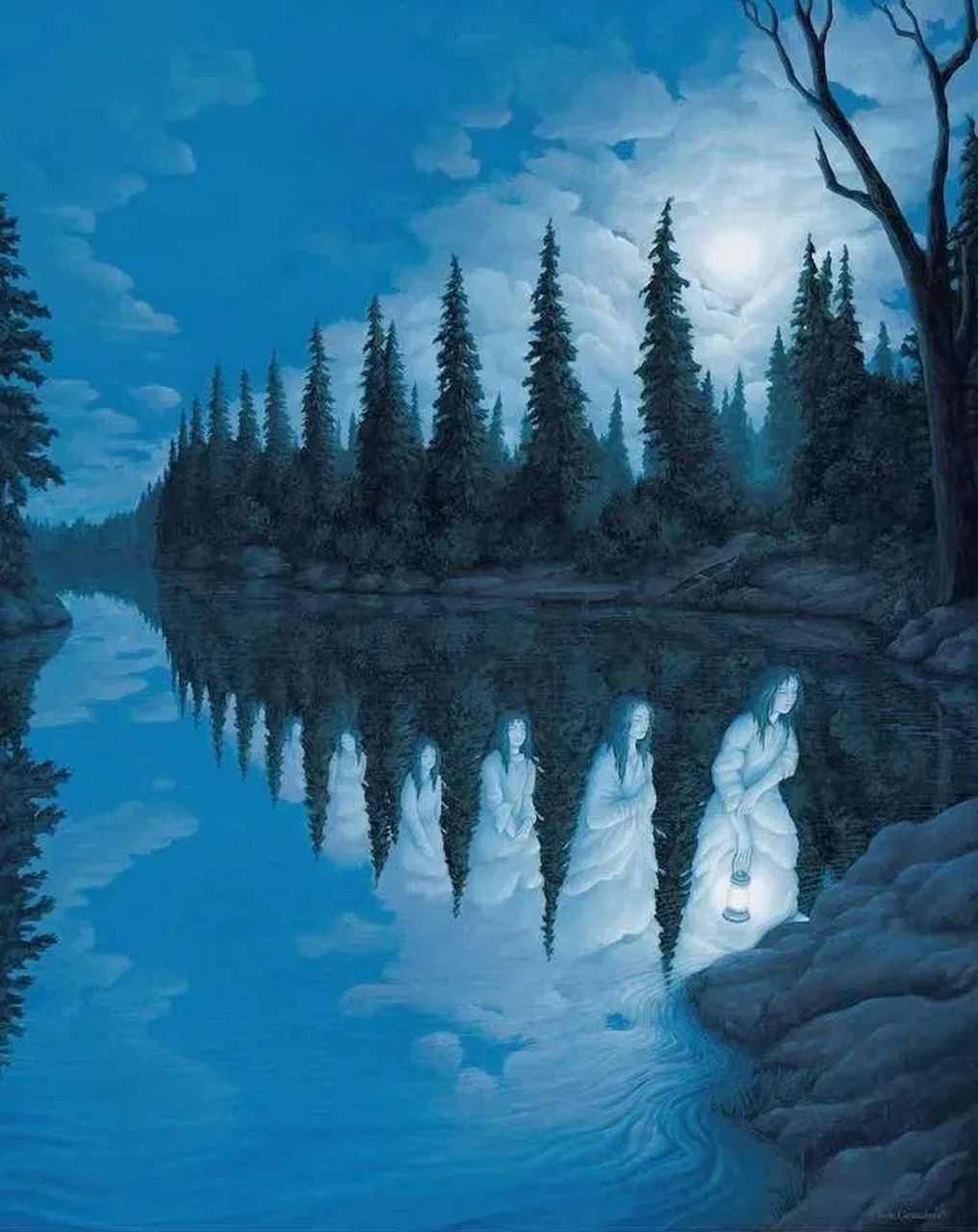 超越维度的视幻觉画作,打破空间与时间,让画里的场景,仿佛充满了魔力