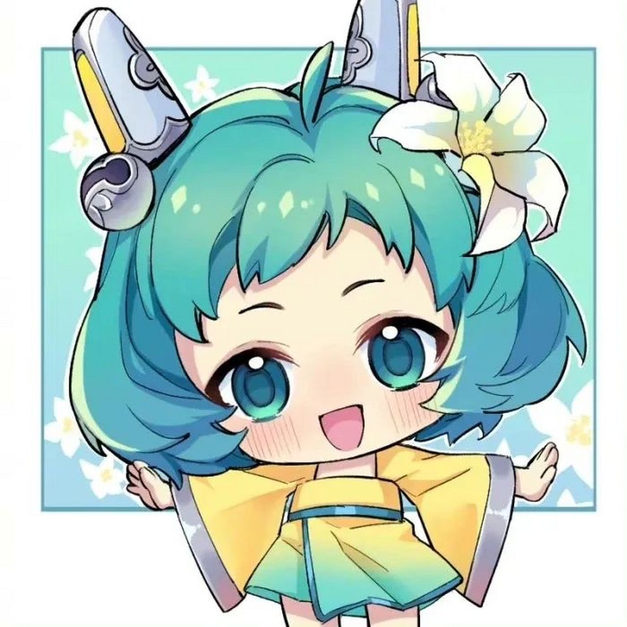 王者荣耀蔡文姬q版头像:好萌的小萝莉