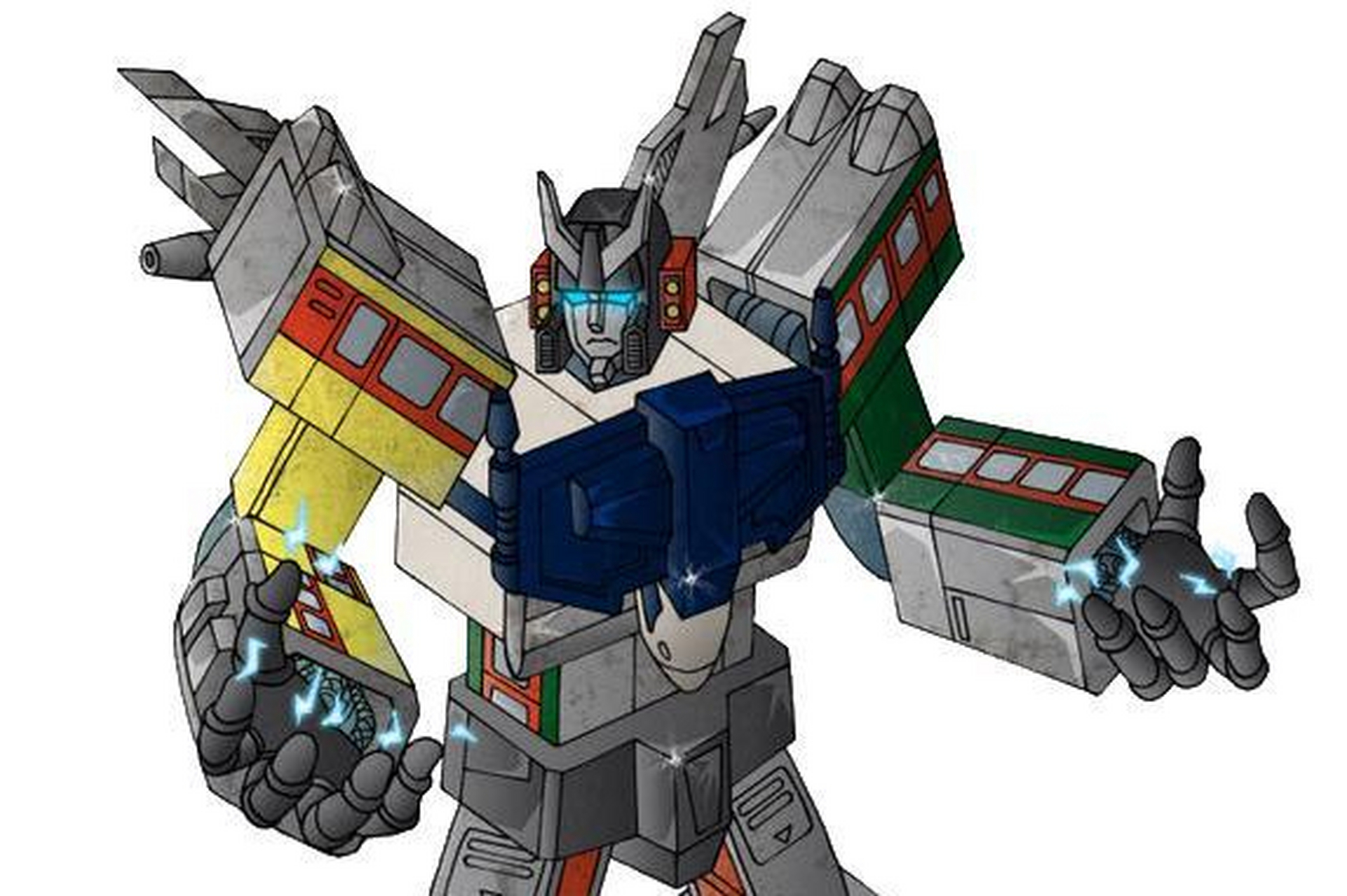 《变形金刚之头领战士》里,神秘的雷电组合金刚!