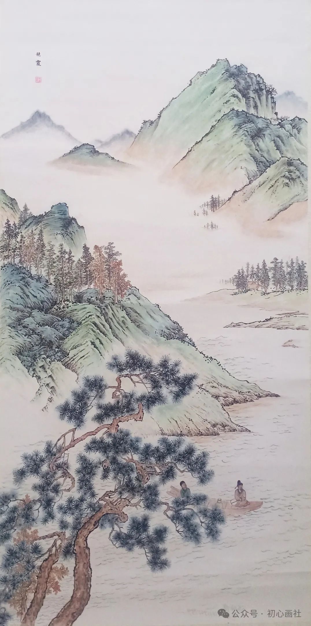 北京陈荧尧《淡妝濃抹总相宜》138x34cm  杭州周益新《故里清水河畔