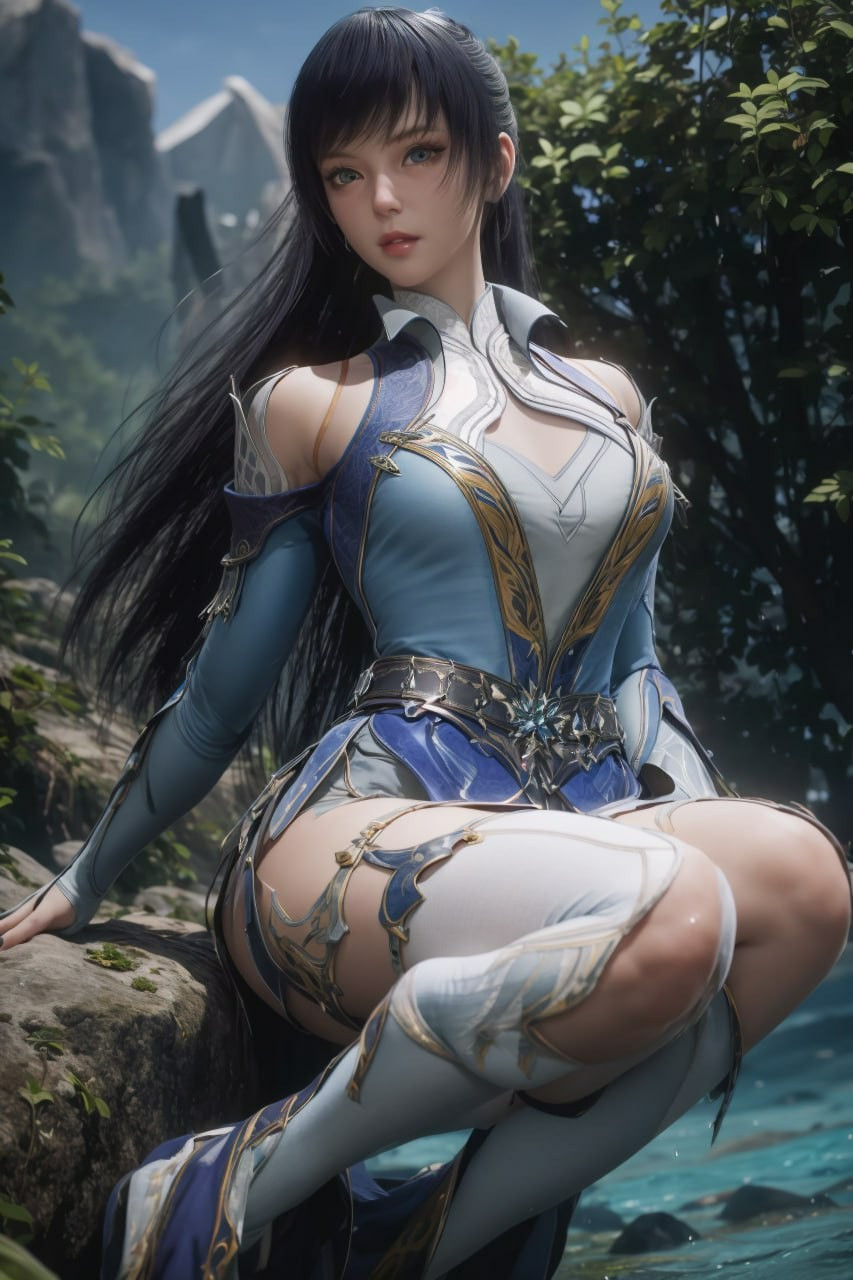 ai绘制的《斗罗大陆2绝世唐门》唐雅大美女分享[庆祝]