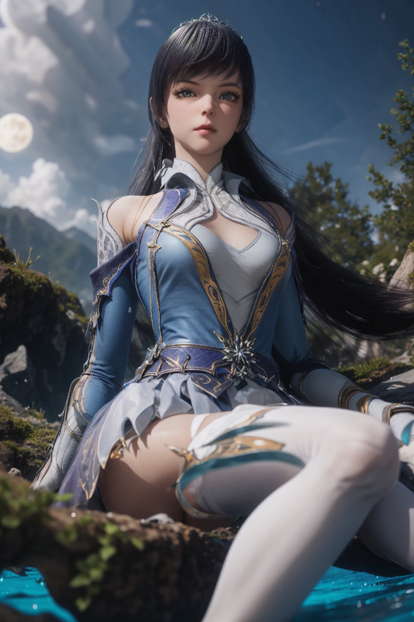 ai绘制的《斗罗大陆2绝世唐门》唐雅大美女分享[庆祝]