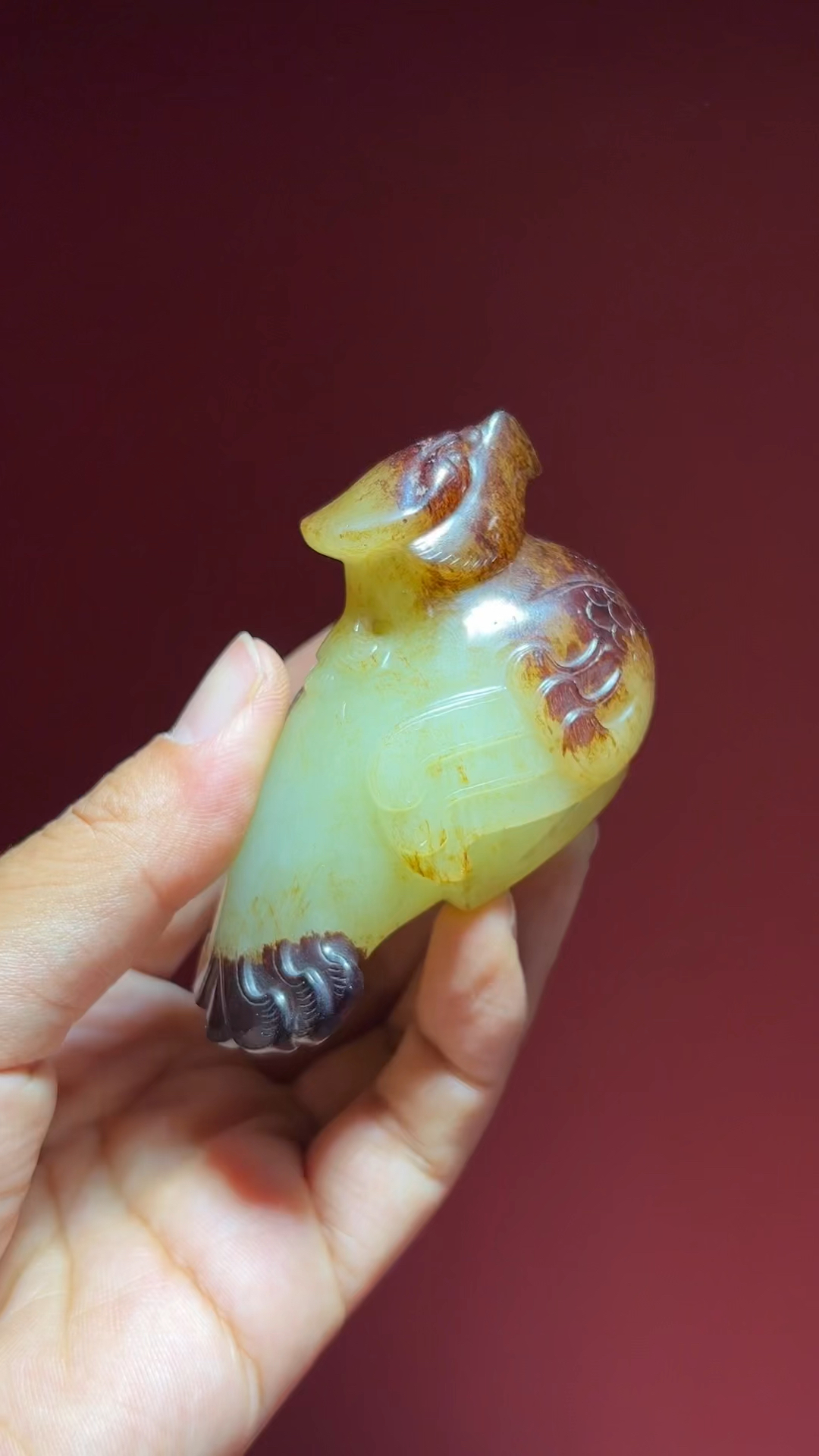 古玉老玉高古玉器和田玉凤鸟