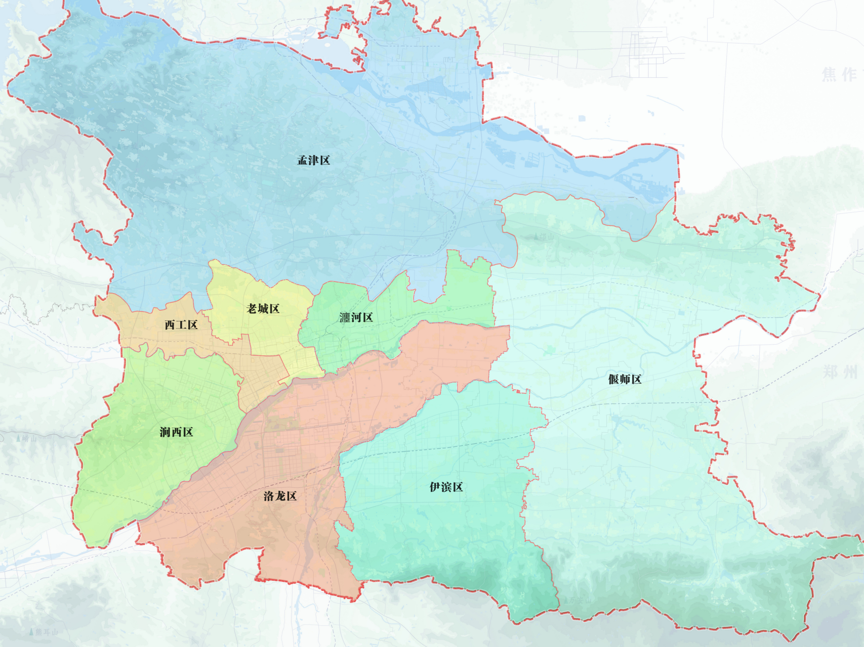 洛阳区划调整图片