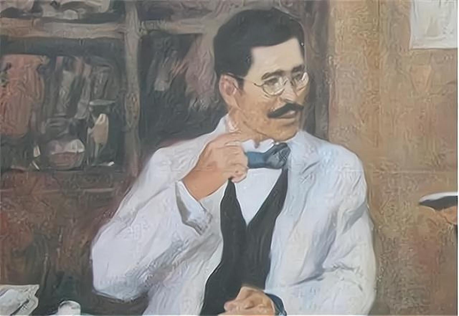 鲁迅在日本学医期间,目睹同胞受辱,决定弃医从文.他与藤野严九郎教授