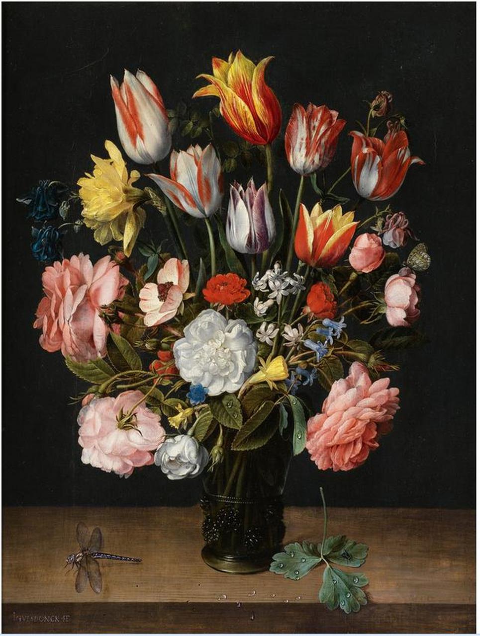 荷兰静物画巨匠jacob van hulsdonck,作品以花果,宴会为灵感!