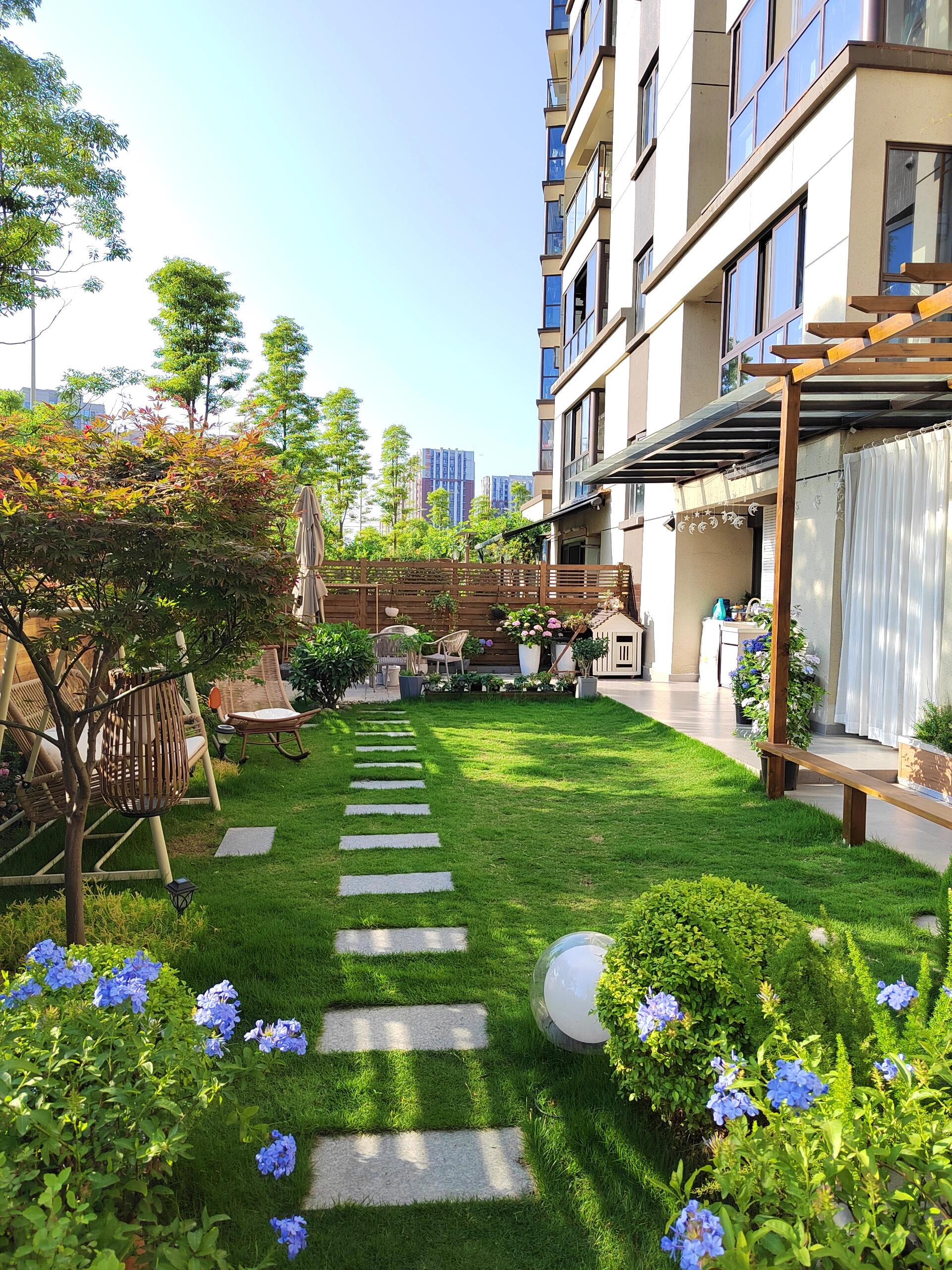 小院现在比较火的庭院风格负一层庭院江投中鼎瓃宸云府一楼是否带院子