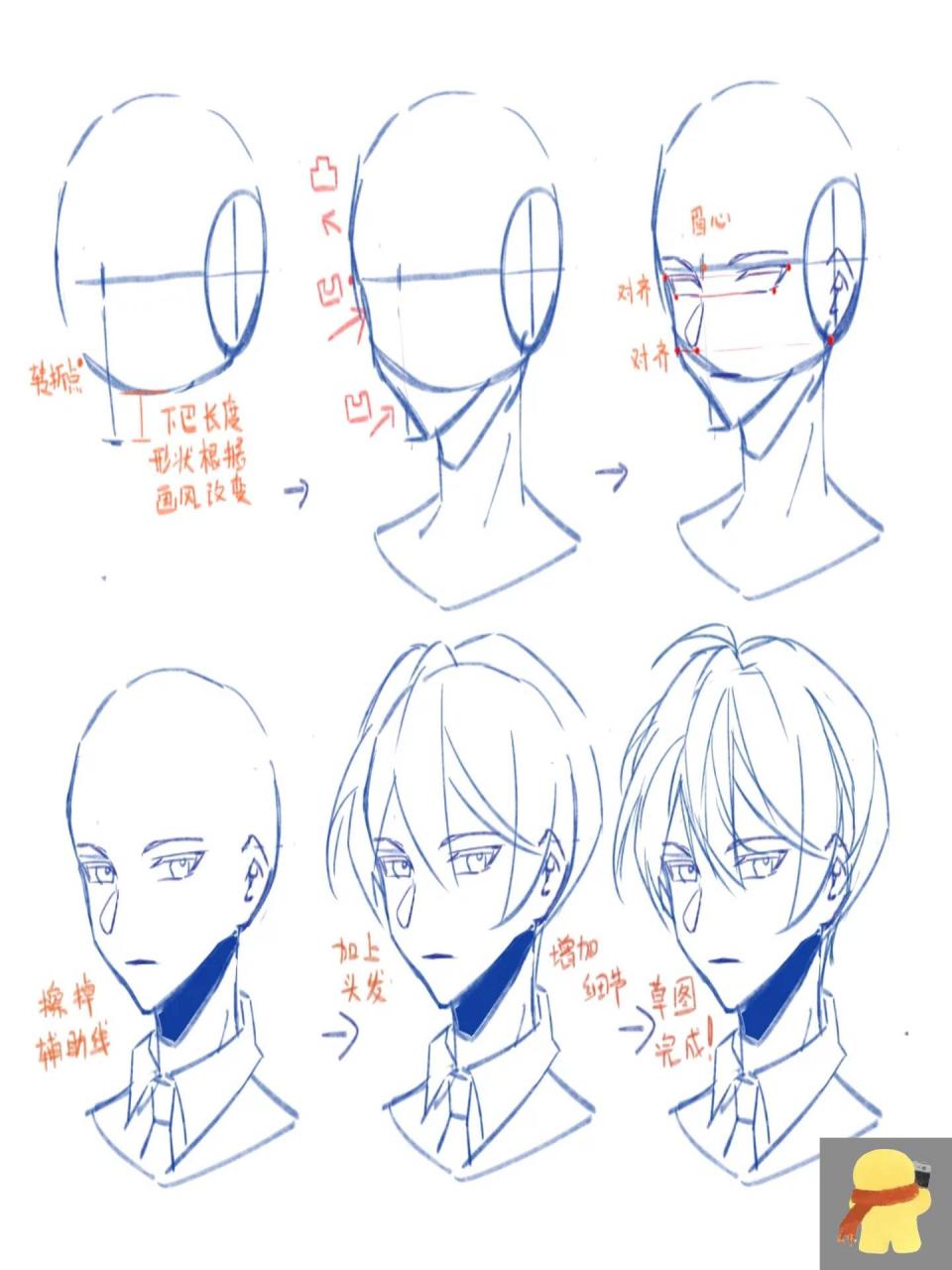 每日无痛跟练打卡|day1一起学画画 最常用的45度侧脸!