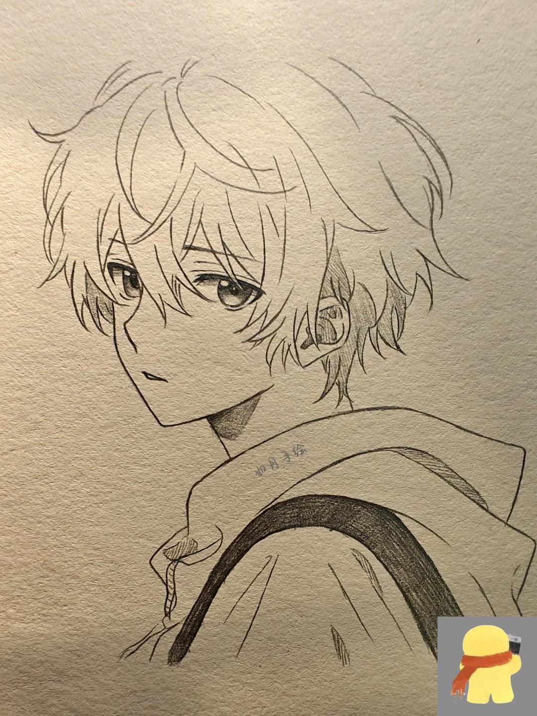 教你画动漫男生 "从此我们跃入人海 各有各的风雨和灿烂"