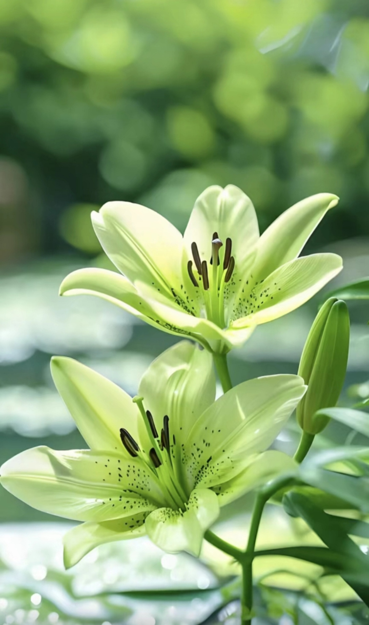 百合花手机壁纸真实图片