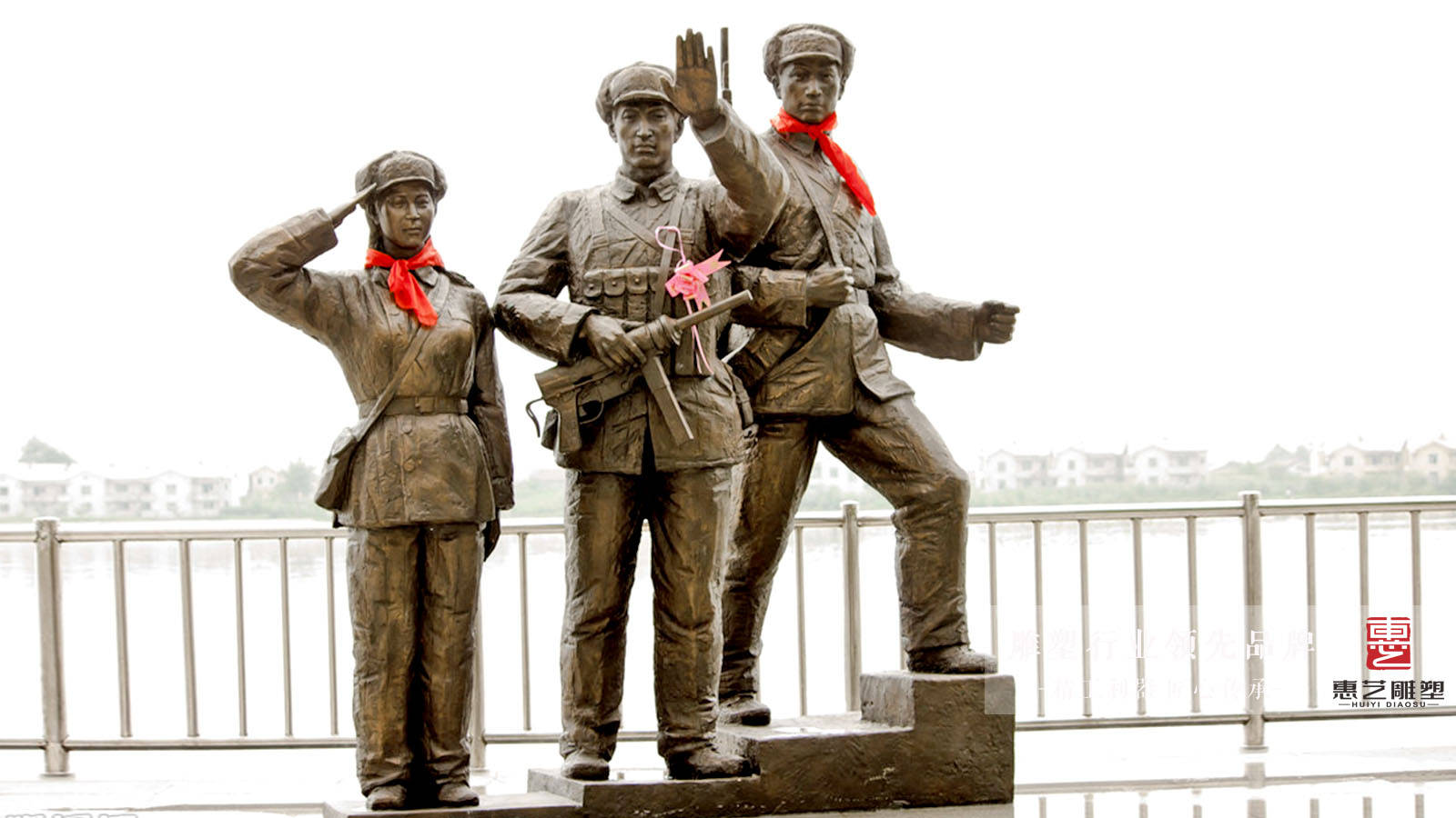 抗日英雄雕塑,抗日战争雕塑,红色文化雕塑,铸铜厂