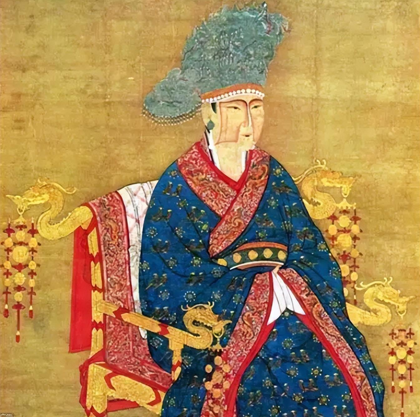 刘太后画像明嘉靖八年的翰林院撰修罗洪先在游览晋祠圣母殿后写下一首