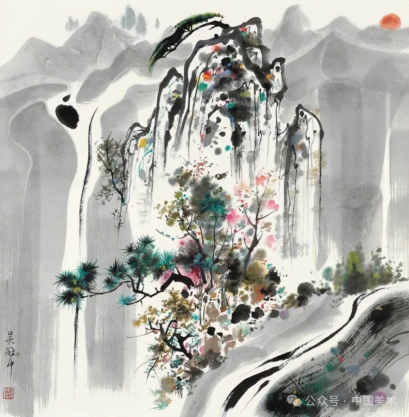 吴冠中笔下的重庆山城,层峦叠嶂