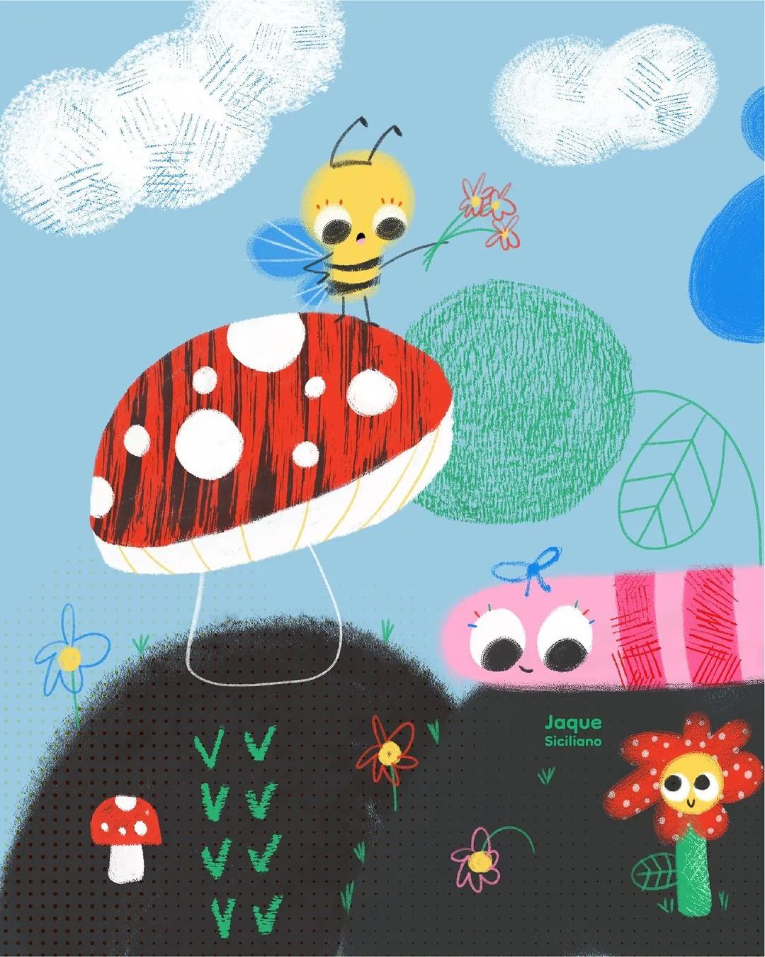 巴西儿童插画师jaque siciliano作品欣赏