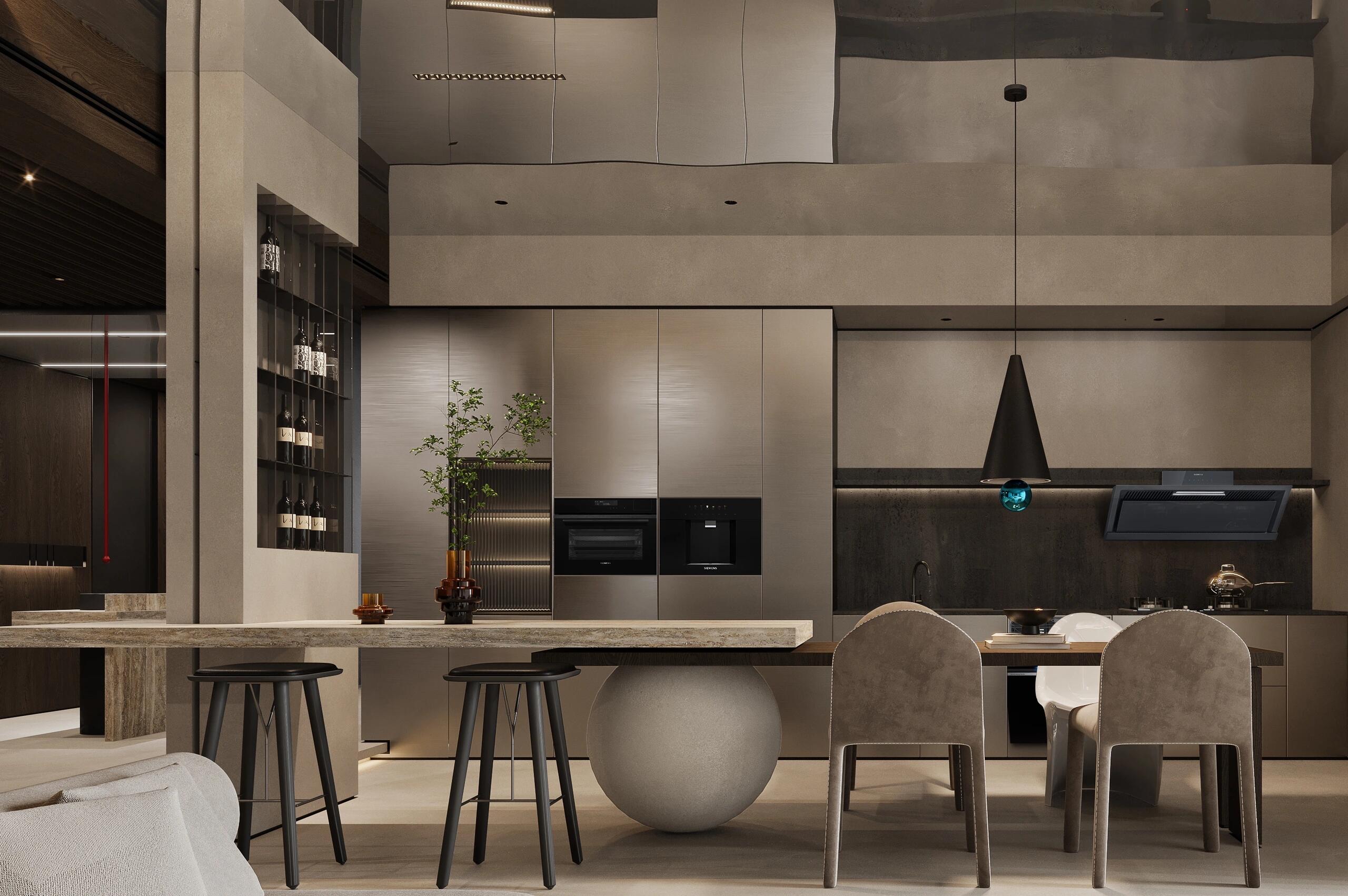 现代侘寂风餐厅,打造infp的本命住宅