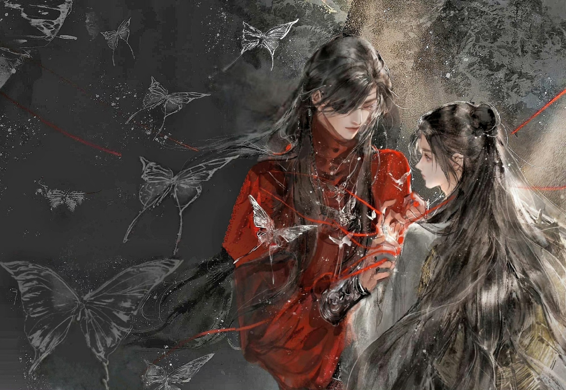 天官赐福# 花花呀,敢不敢展开详细说说那系在怜怜手上的红线是什醚浇