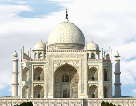 泰姬陵是印度阿格拉市的一座世界著名的建筑,也是印度最具标志性的