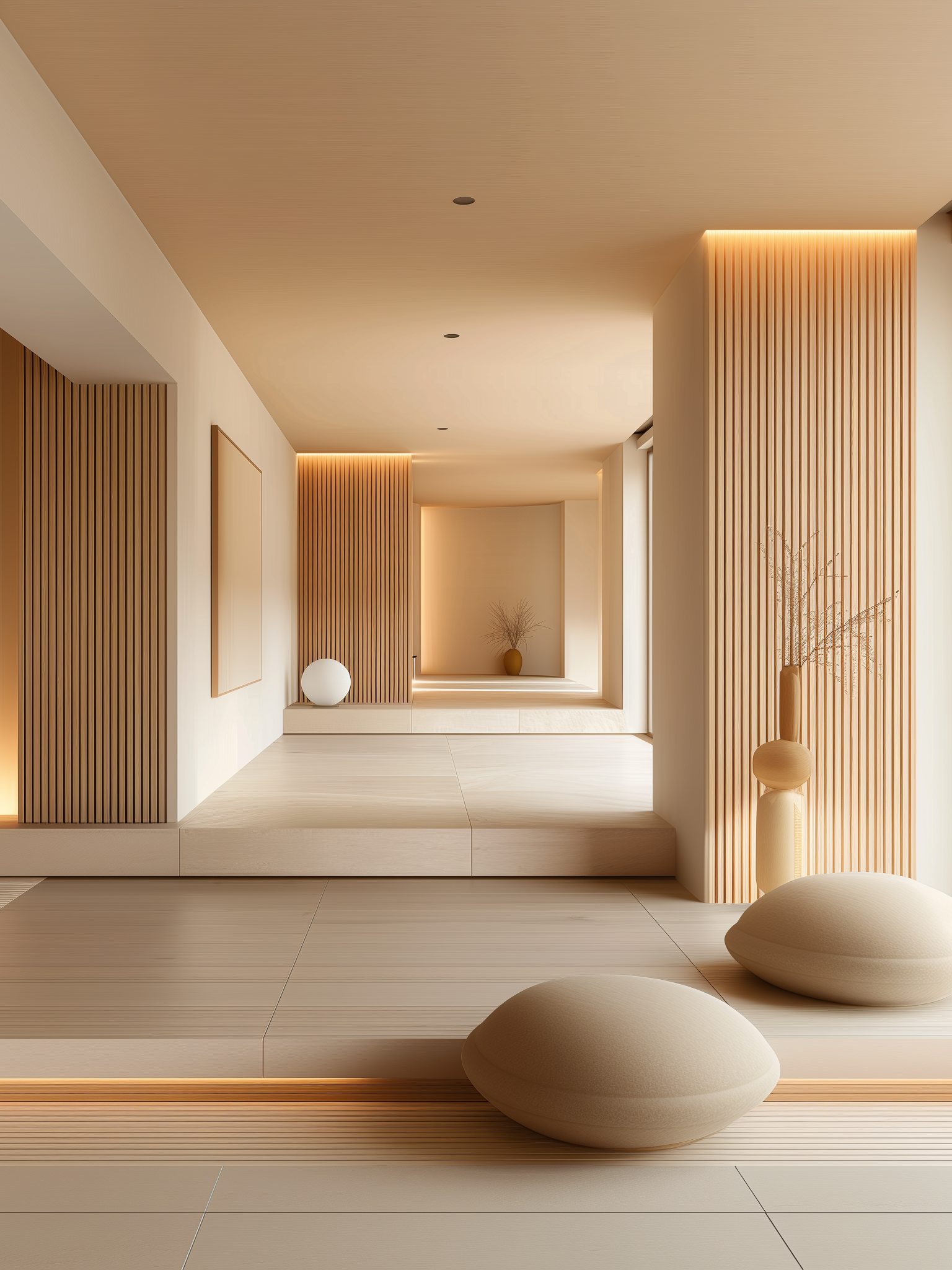 原木风从不画饼稳稳拿下大宅高级范本  - 木色为主 适当留白,室内松弛