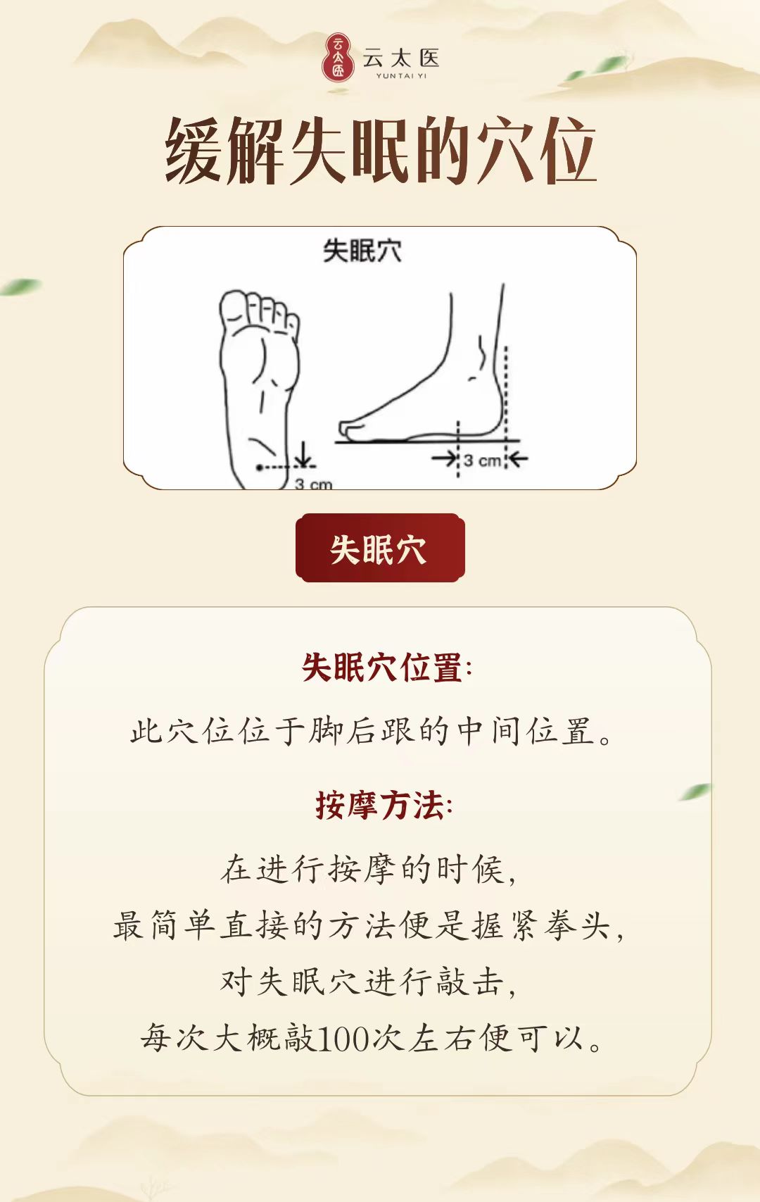 缓解失眠的两个穴位,按一.@脑病科钱仁义主任的动态