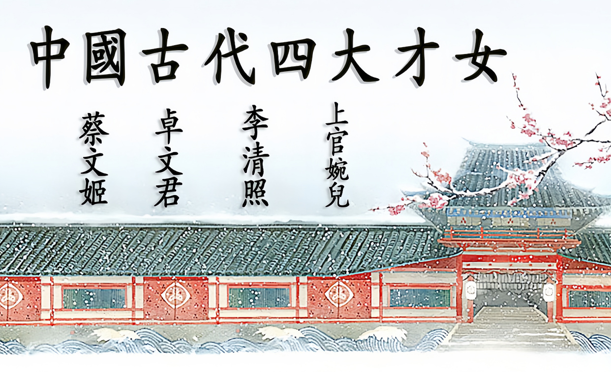 你对风华绝代的古代四大才子才女之魅力解析认可吗