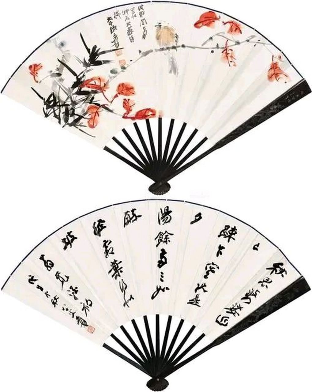 张大千绝佳扇面画,每一幅都美轮美奂,价值连城,可惜少了古拙之美!