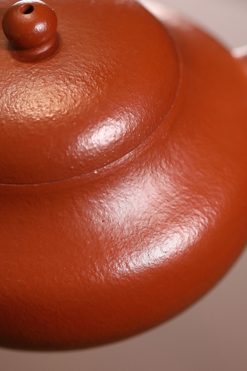 全手工丨矮梨    黄龙山原矿朱泥,160cc,内推7孔,戴向阳(高启蒙弟子)