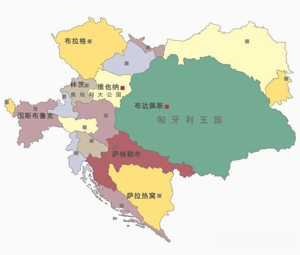 奥匈帝国行政区划  历史   历史地图