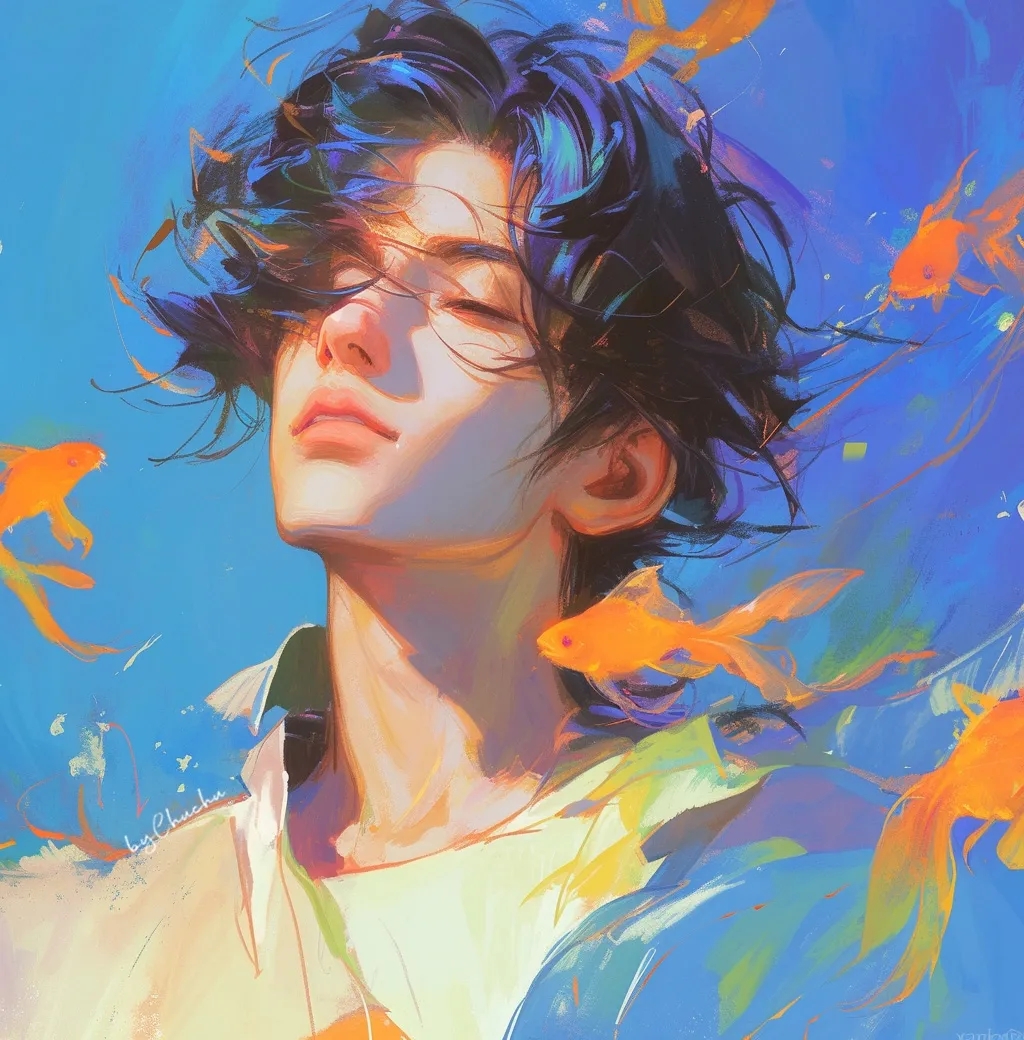 回来的打工人,也没太在意,我继微信头像鬼吹灯赤橙黄绿人物头像图片