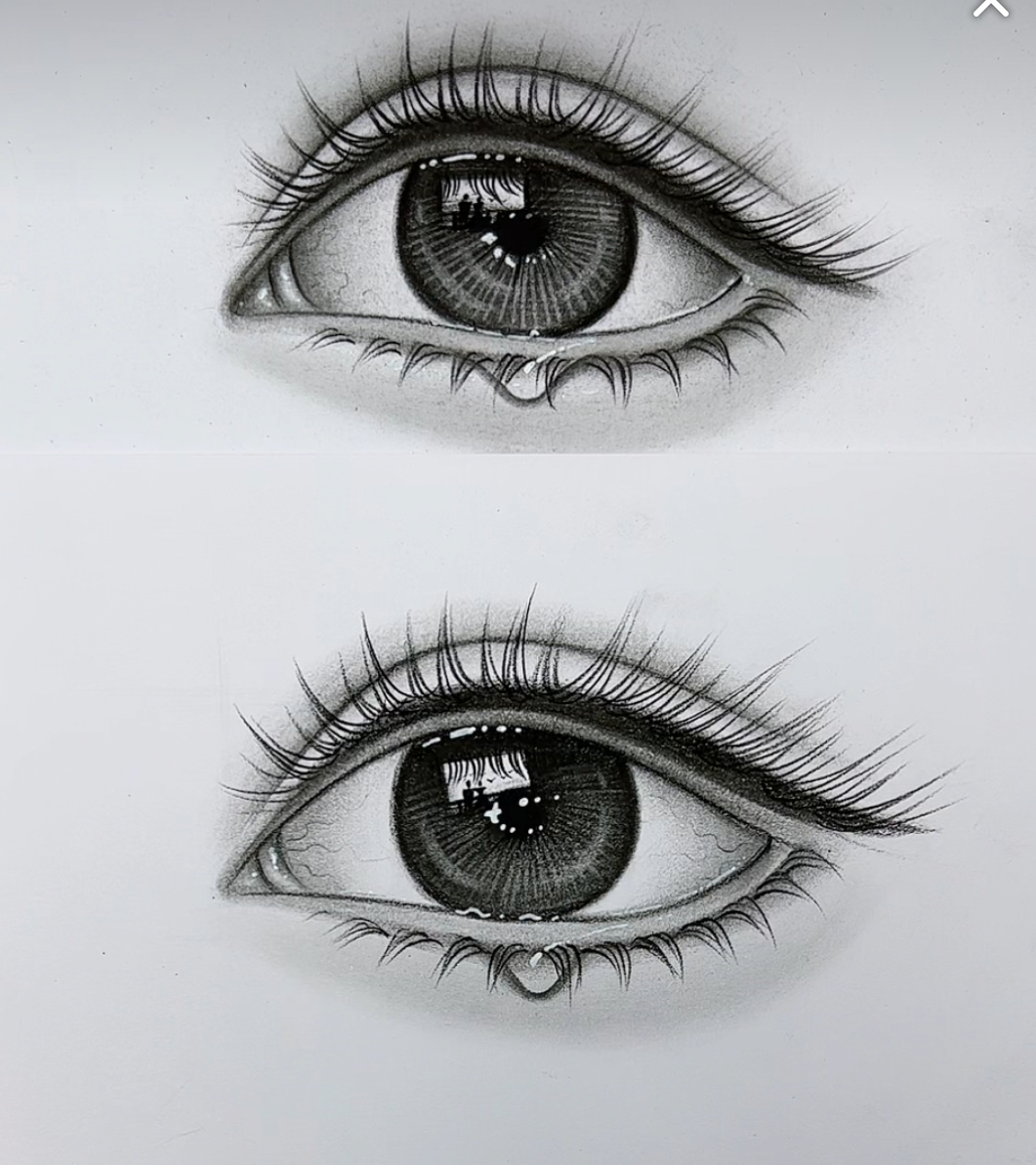 叫一声爸妈,再也无人应答 眼睛设计创意画素描圆珠笔画眼睛眼睛档 