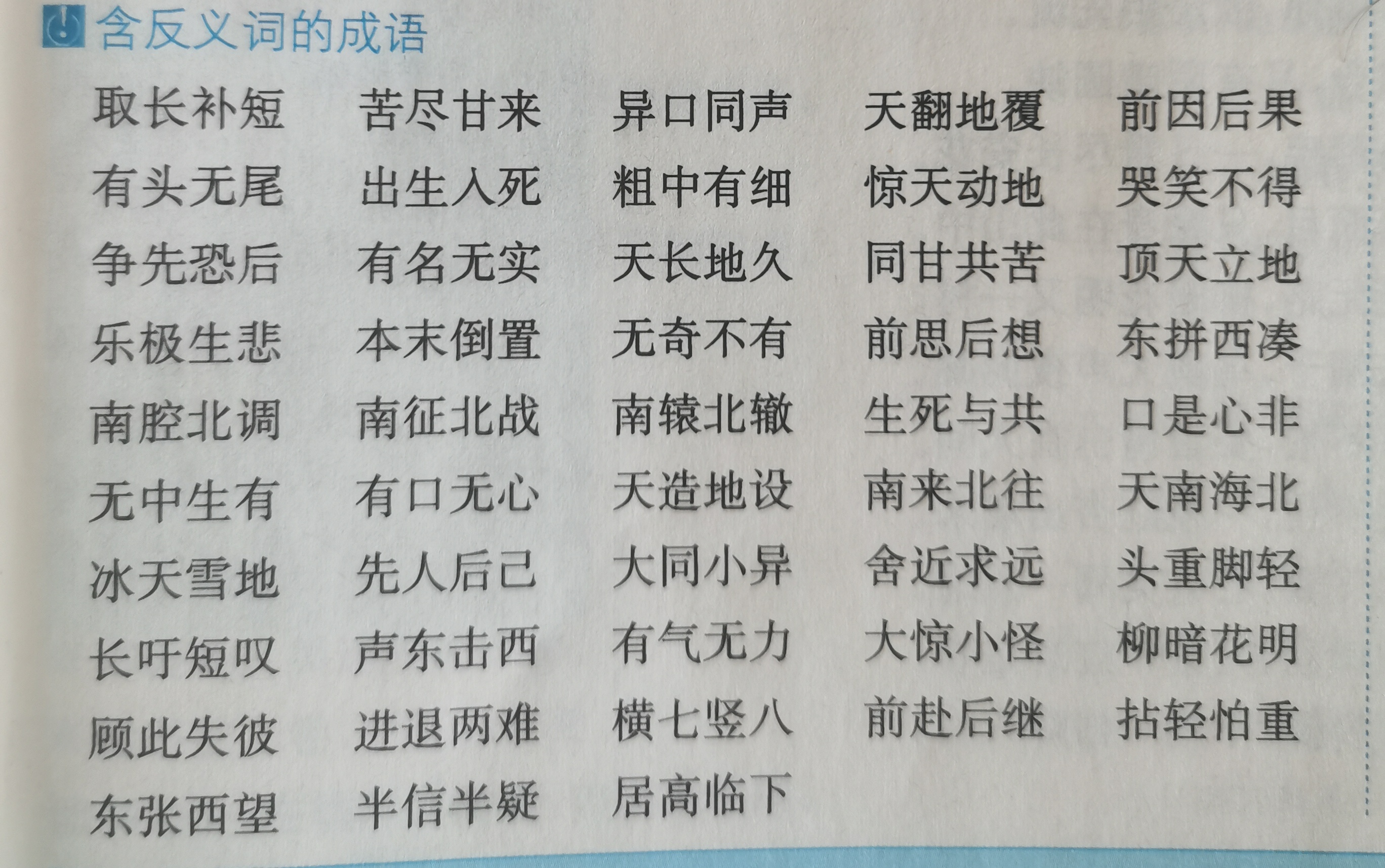 语文基础知识积累成语的积累 这里分享了两类成语 一类是含有近义词的