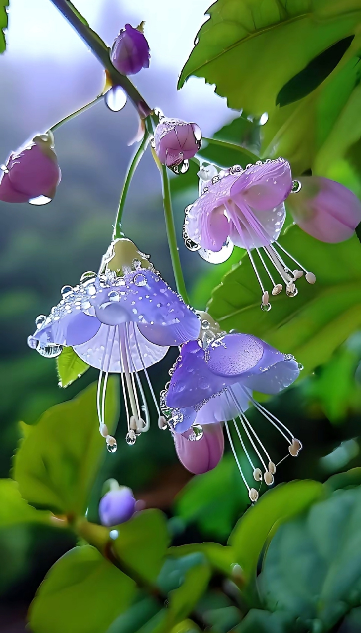 最美的雨中花图片图片