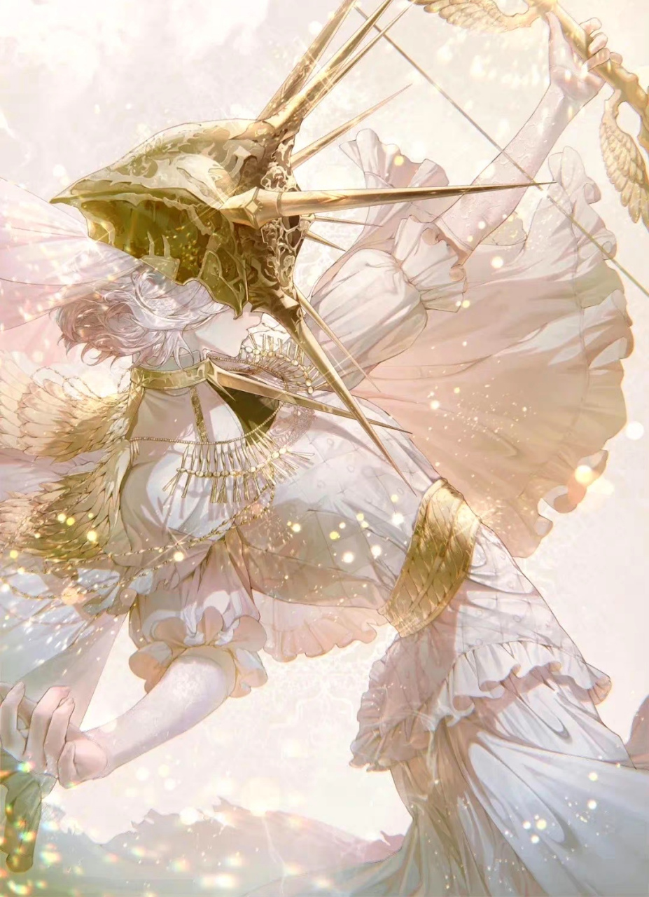 画师haguking动漫人物绘画作品欣赏,用灿烂的色彩结合哥特式的风格